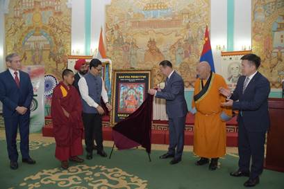 Union Minister Shri Kiren Rijiju And President Of Mongolia Mr