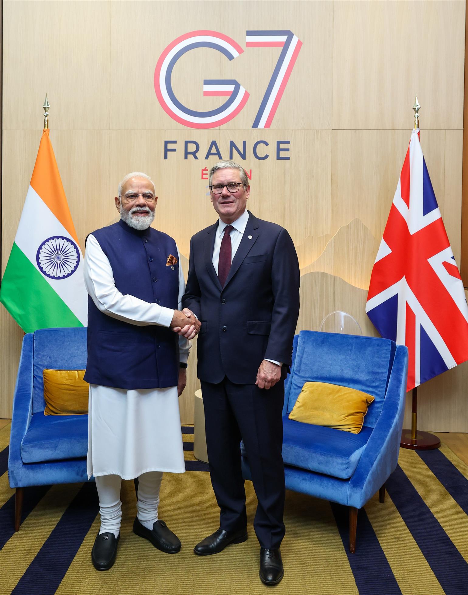 PM held a bilateral meeting with the Prime Minister of the United Kingdom, Mr. Keir Starmer on the sidelines of the G7 Summit, in Evian, France. 