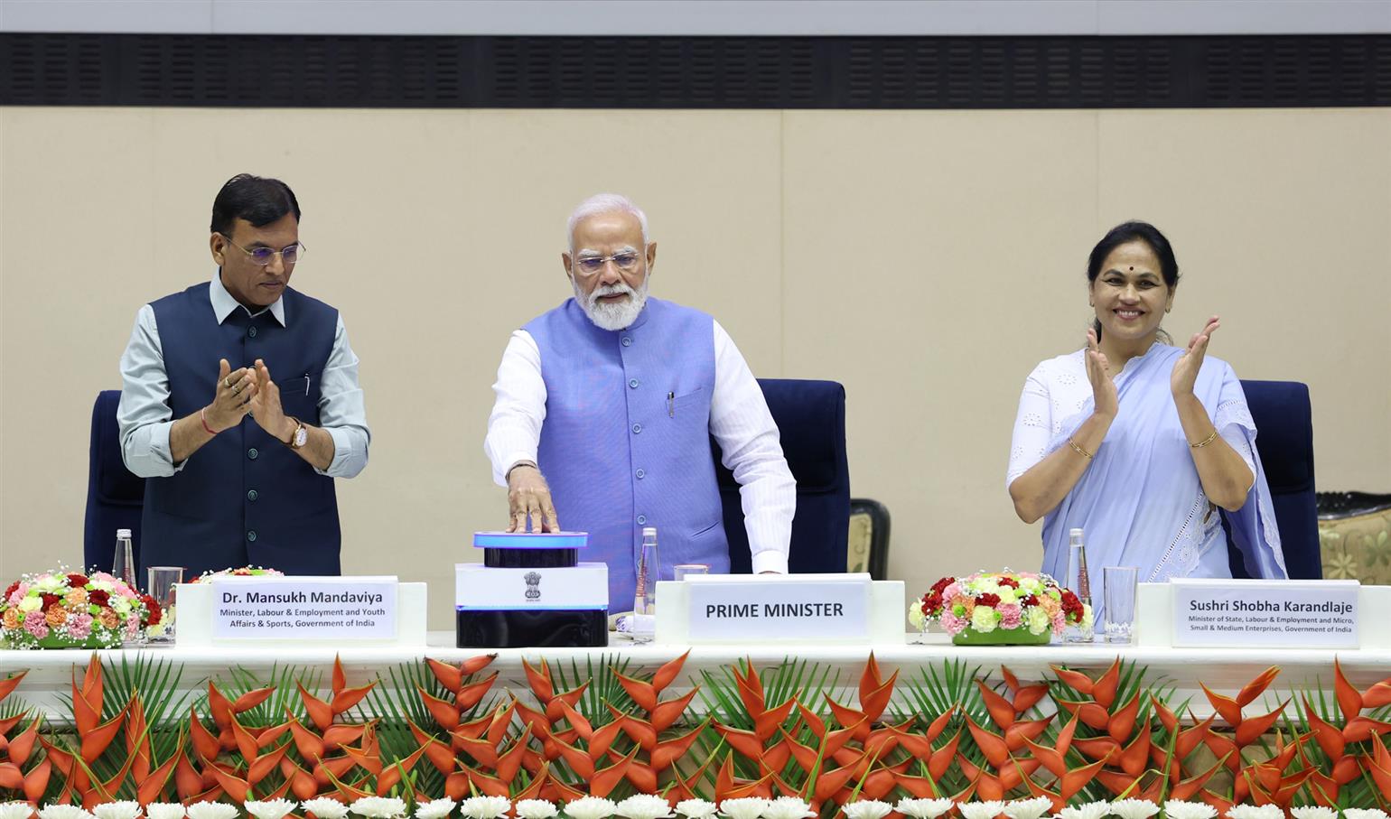 PM attends the Pradhan Manri Viksit Bharat Rozgar Yojana (PM-VBRY) programme, in New Delhi. 