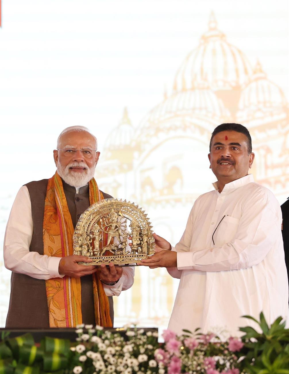 PM attends the Paschimbanga Divas celebrations at Tarakeswar Hooghly, in West Bengal 