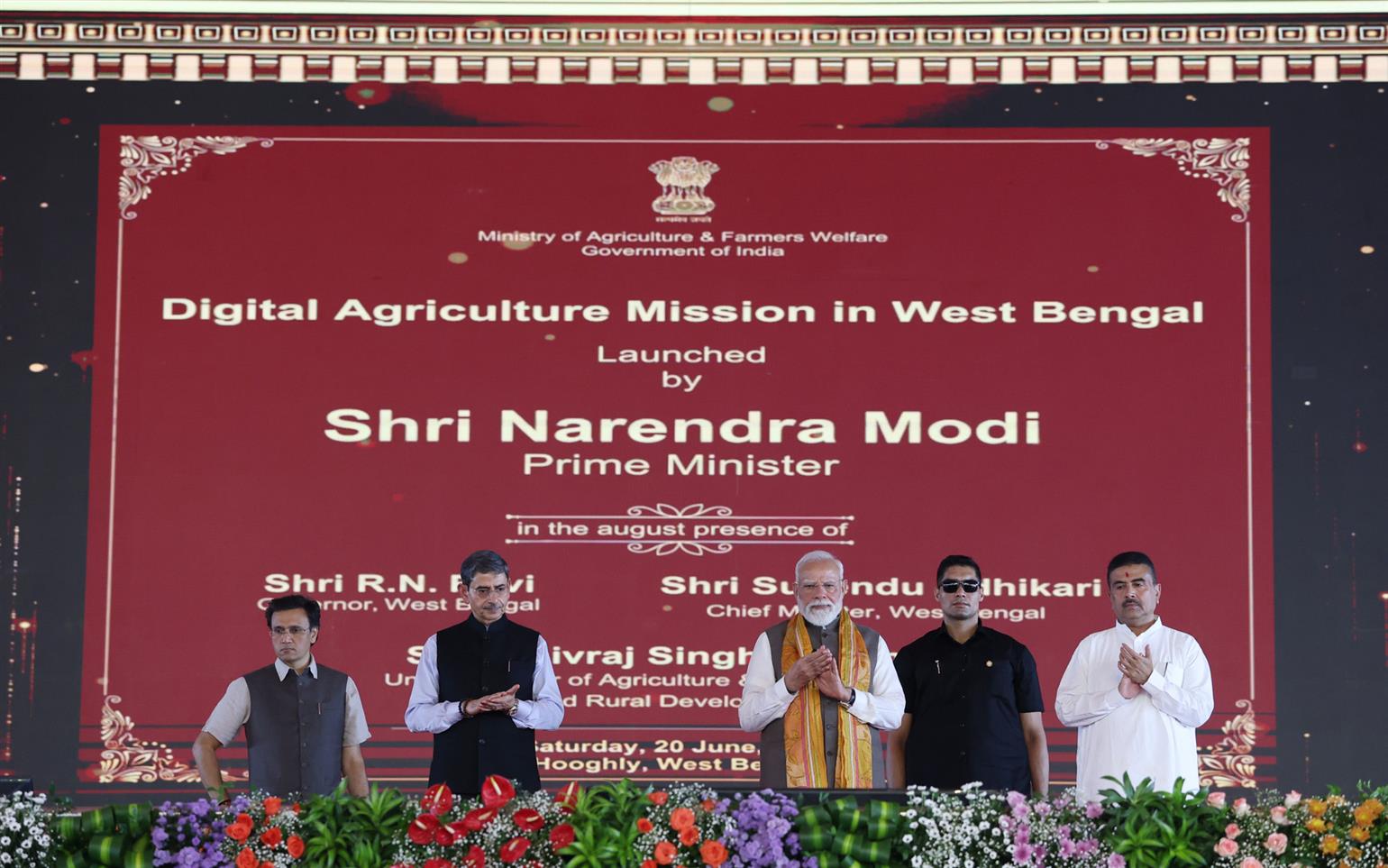 PM inaugurates/launches and lays the foundation stones for various development projects and PM Kisan Samman Nidhi release, at Tarkeshwar, Hooghly, in West Bengal 
