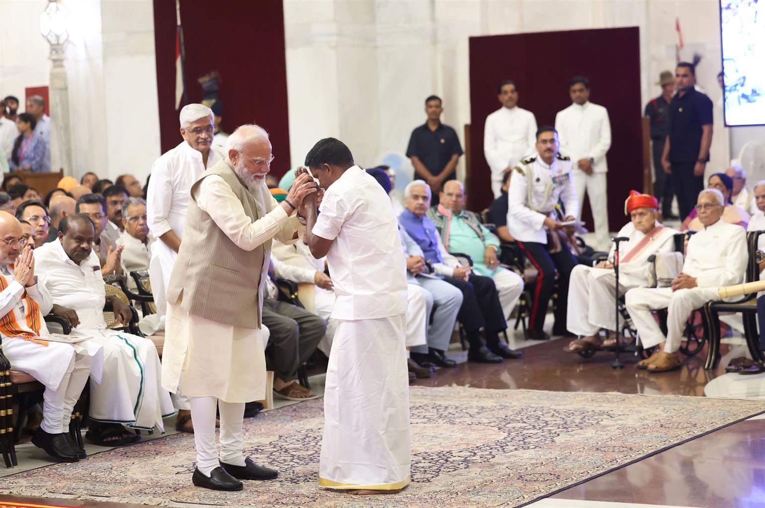 PM attends the Civil Investiture Ceremony-I (Padma Awards – 2026) held at Rashtrapati Bhavan, in New Delhi.