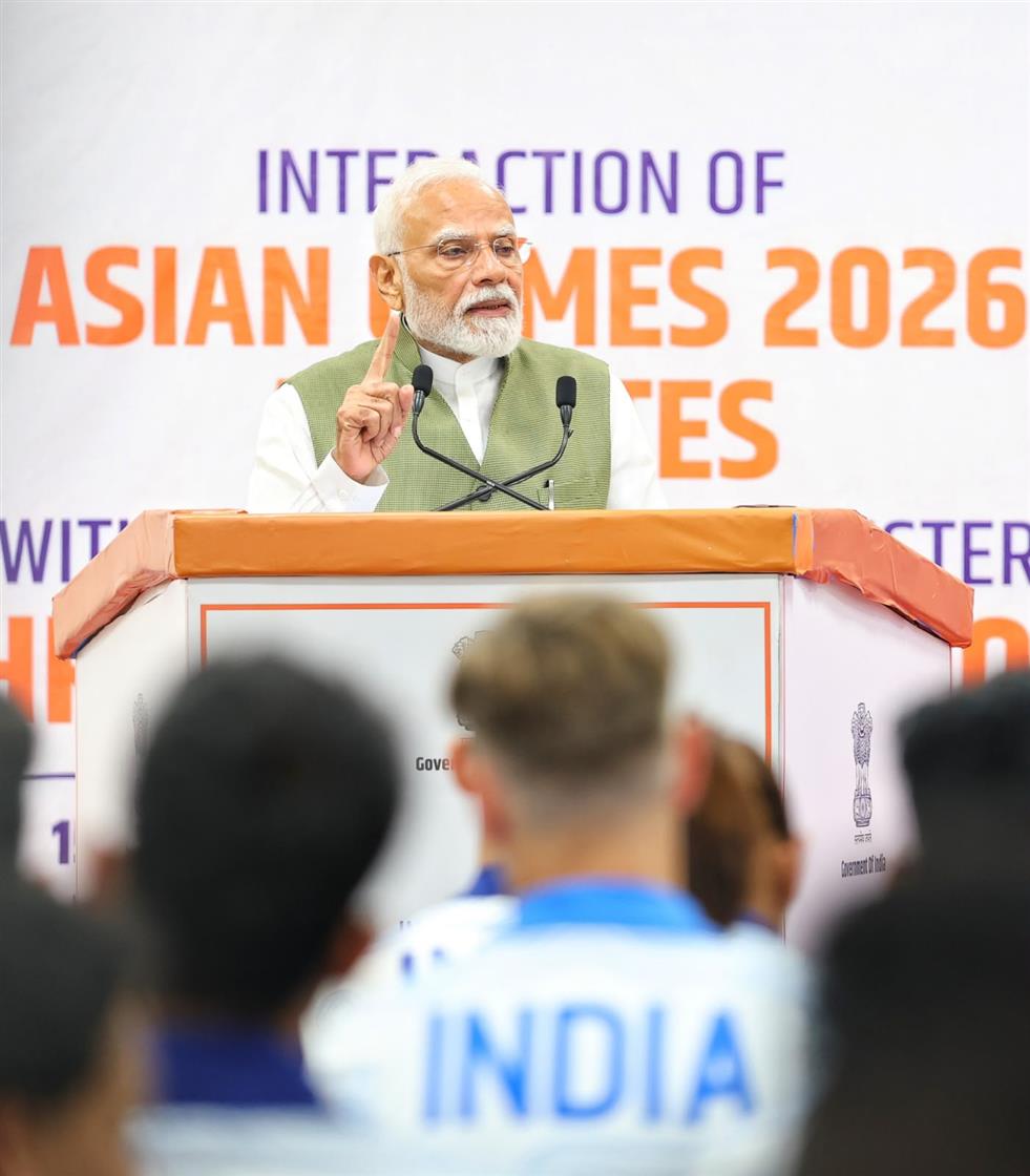PM addressing at felicitation ceremony of Indian Contingent for Asian Games 2026, in New Delhi 