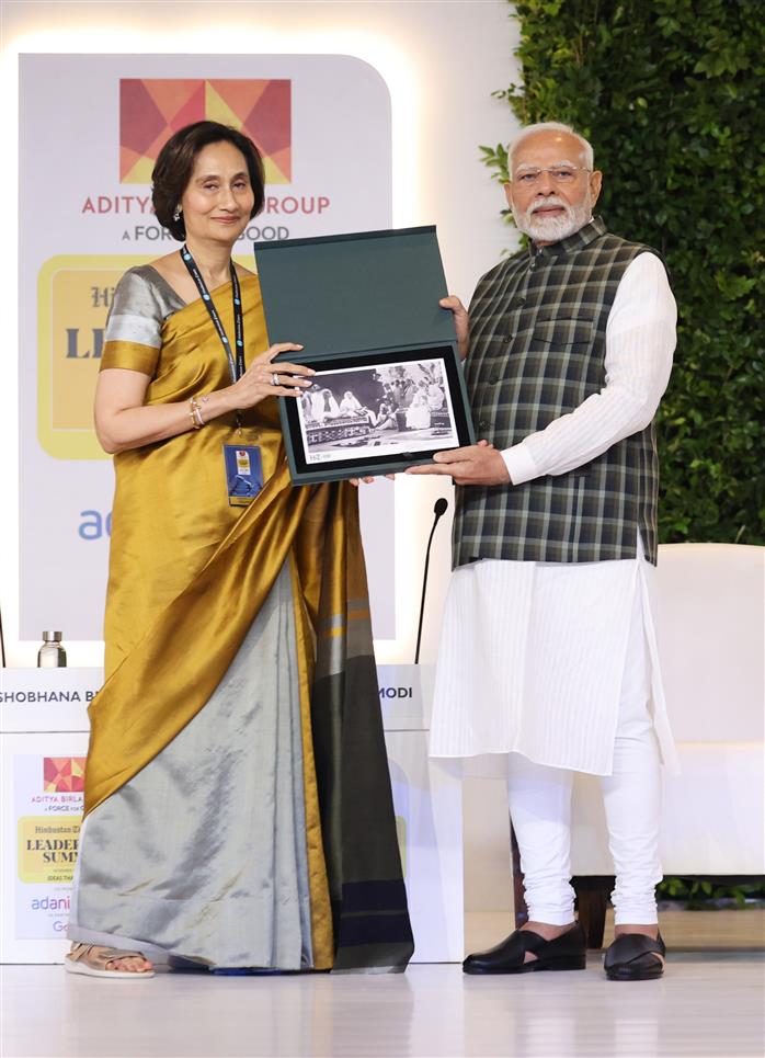 PM attends the Hindustan Times Leadership Summit 2024, in New Delhi on November 16, 2024.