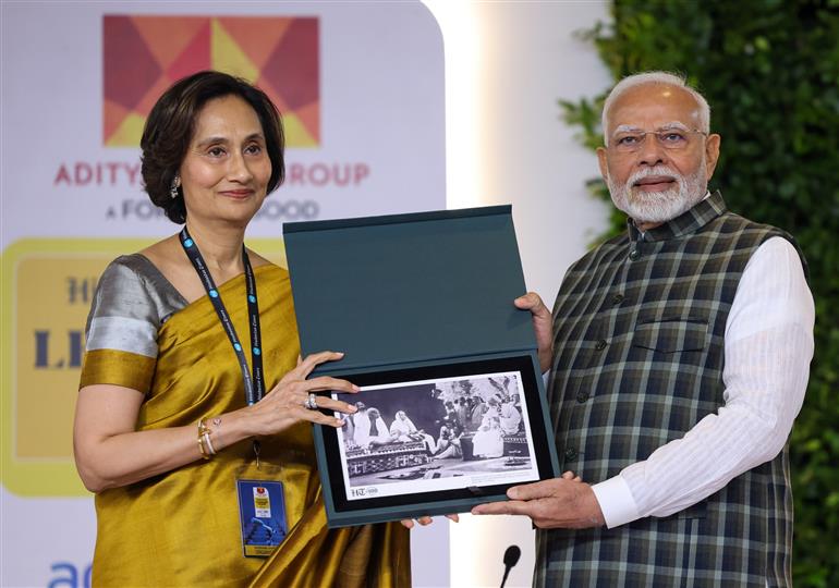 PM attends the Hindustan Times Leadership Summit 2024, in New Delhi on November 16, 2024.