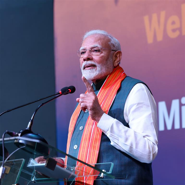 PM addressing at a community event in Abuja, Nigeria on November 17, 2024.