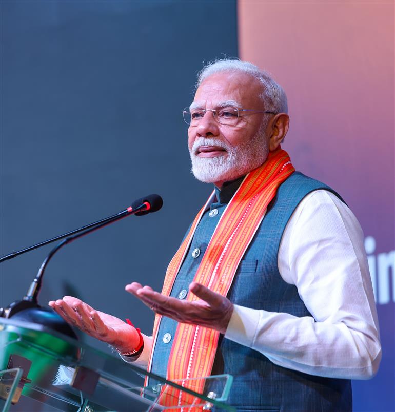 PM addressing at a community event in Abuja, Nigeria on November 17, 2024.