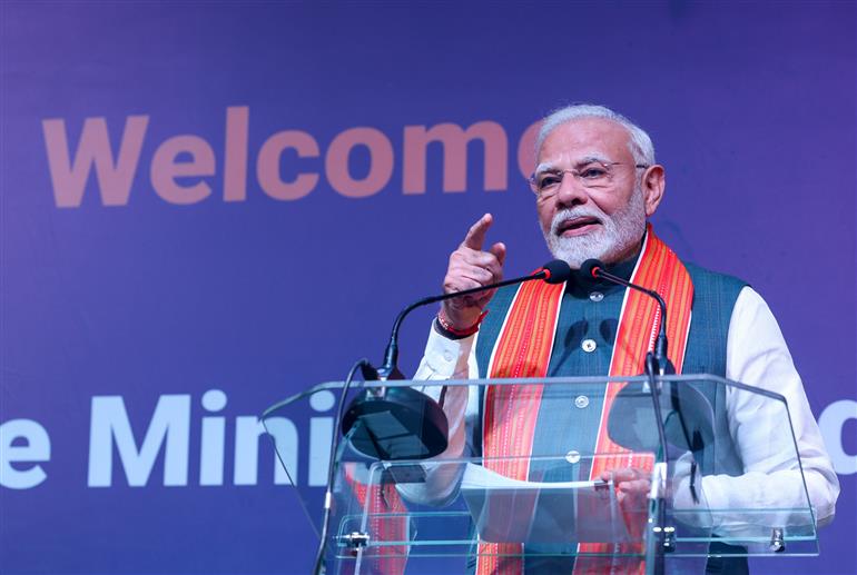 PM addressing at a community event in Abuja, Nigeria on November 17, 2024.