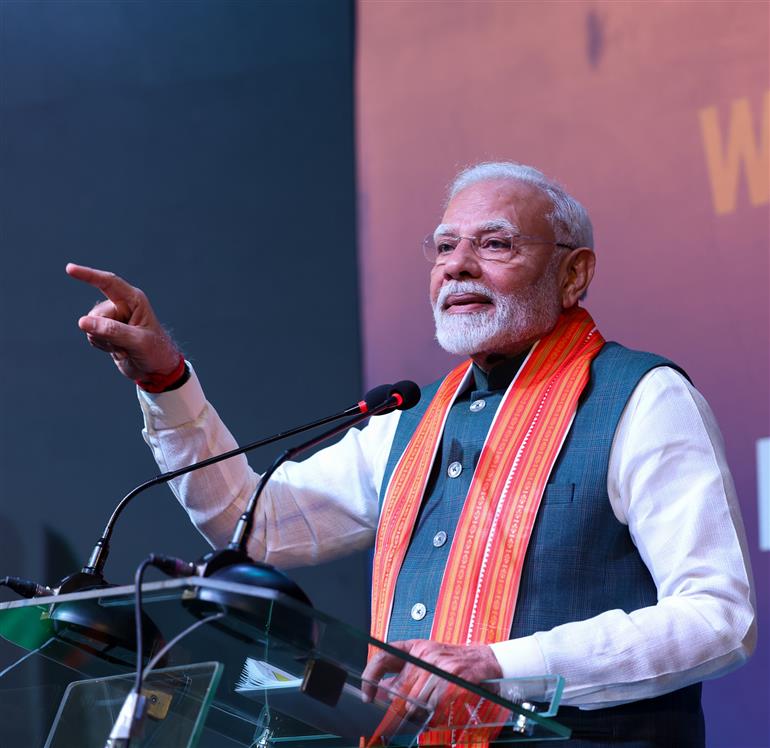 PM addressing at a community event in Abuja, Nigeria on November 17, 2024.