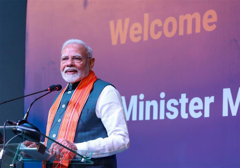 PM addressing at a community event in Abuja, Nigeria on November 17, 2024.