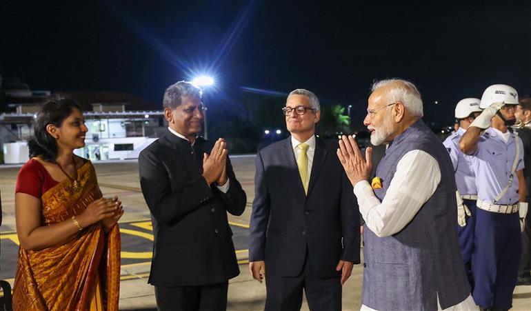 PM arrives in Rio de Janeiro, (Brazil) on November 17, 2024.