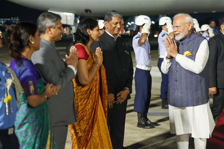 PM arrives in Rio de Janeiro, (Brazil) on November 17, 2024.