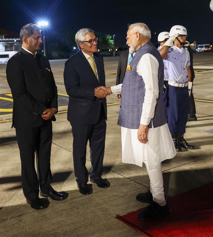 PM arrives in Rio de Janeiro, (Brazil) on November 17, 2024.