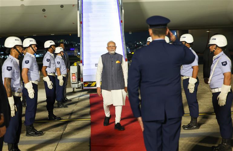 PM arrives in Rio de Janeiro, (Brazil) on November 17, 2024.