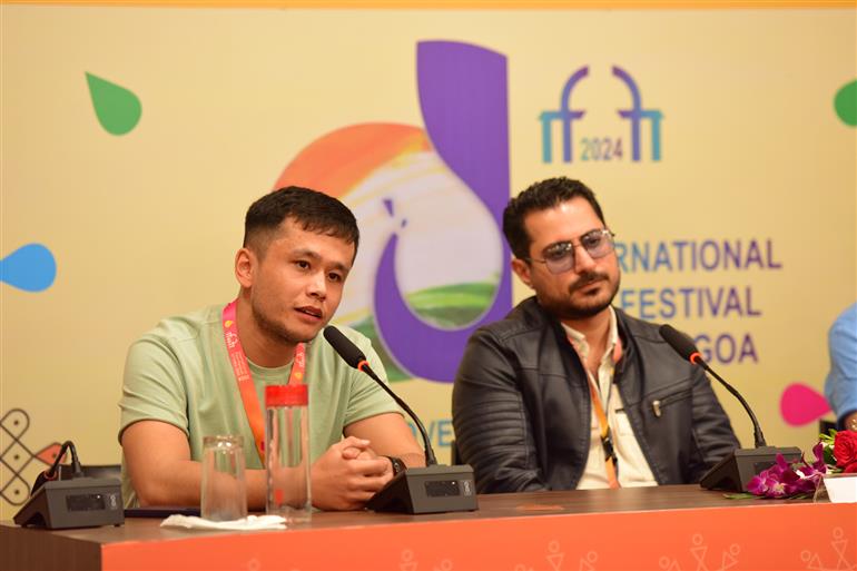 Glimpses from Press Conference of teams of For Rana’ and ‘The New Year That Never Came’ at 55th IFFI, in Goa on November 27, 2024. 