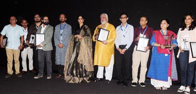 Actress Sridevi Boney Kapoor at the inauguration of the Indian Panorama section, during the 48th International Film Festival of India (IFFI-2017), in Panaji, Goa on November 21, 2017.
CNR :105723 Photo ID :118211:Ministry of Information & Broadcasting