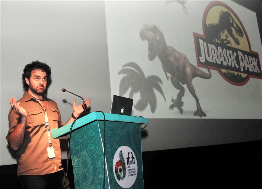 The Director Craig Mann at the Master Class on Sound Mixing, during the 48th International Film Festival of India (IFFI-2017), in Panaji, Goa on November 22, 2017.:Ministry of Information & Broadcasting