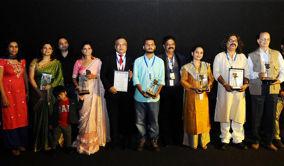 The Director Gajendra Ahire along with the Cast and Crew at the presentation of the film PIMPAL, during the 48th International Film Festival of India (IFFI-2017), in Panaji, Goa on November 22, 2017.:Ministry of Information & Broadcasting