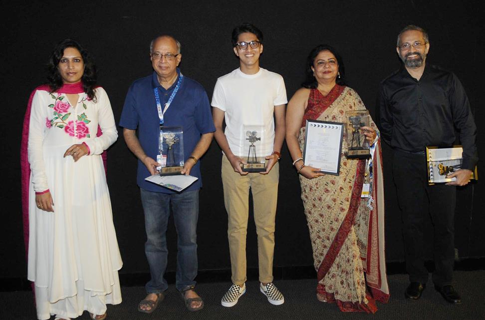 The Director Rajesh Mapuskar and cast & crew of the film VENTILATOR, at the presentation, during the 48th International Film Festival of India (IFFI-2017), in Panaji, Goa on November 23, 2017.:Ministry of Information & Broadcasting