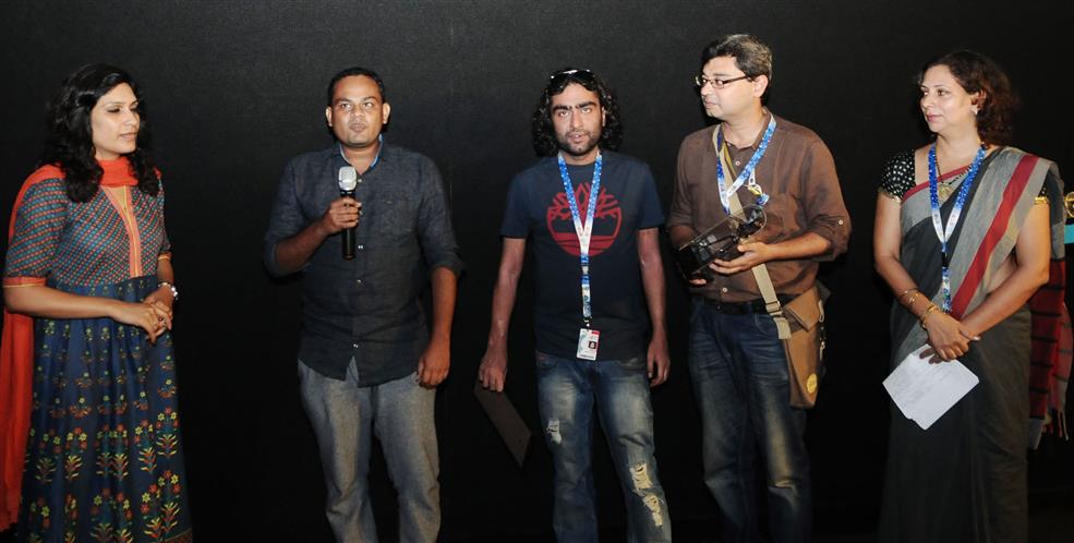 
The Director Vaibhav Hiwase with the Cast & Crew of the film PALASH, at the Presentation, during the 48th International Film Festival of India (IFFI-2017), in Panaji, Goa on November 24, 2017.:Ministry of Information & Broadcasting