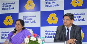 Ms. Padmaja Chunduru, Managing Director & CEO addressing the media persons on Indian Bank’s Reviewed Financial Results for the Quarter ended June 30, 2019.