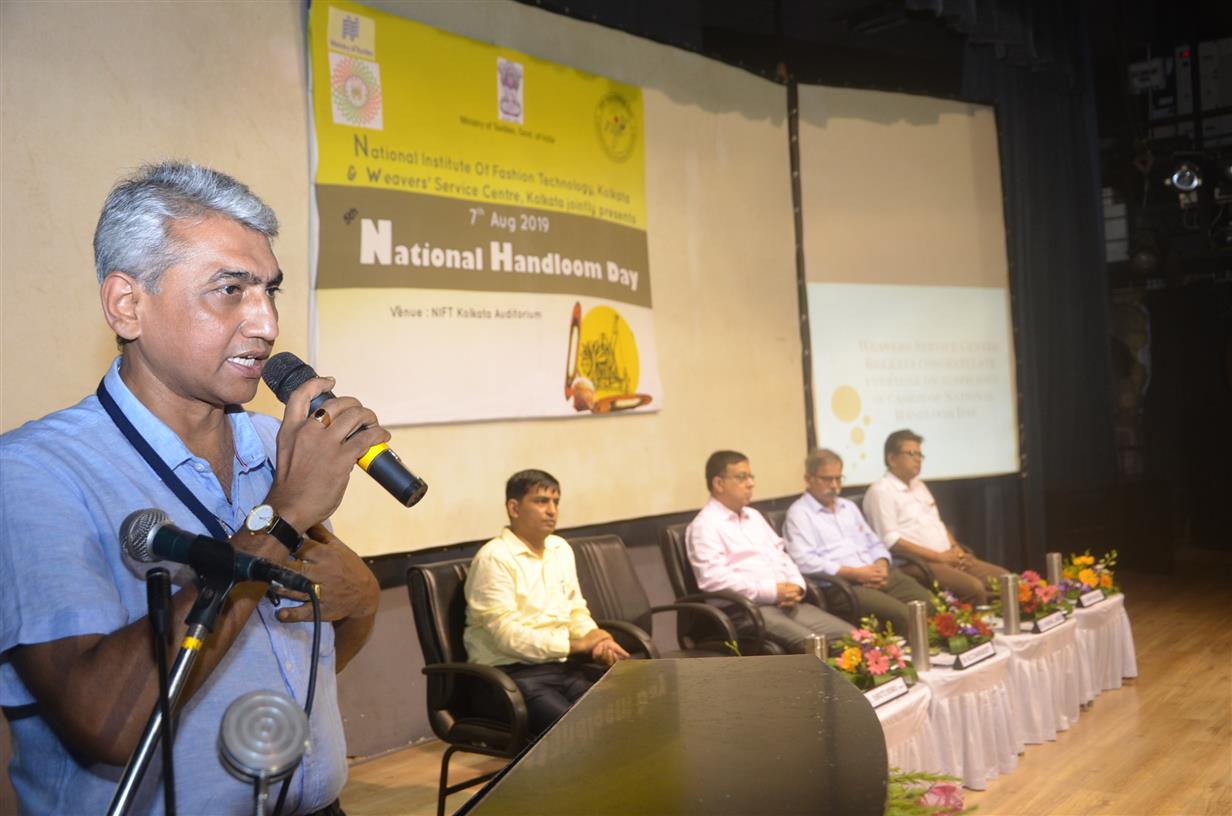1.	Col. Subroto Biswas, Director, National Institute of Fashion Technology (NIFT) speaking at the 5th National Handloom Day event organized by Weavers’ Service Centre, Kolkata under the Union Ministry of Textiles in collaboration with National Institute of Fashion Technology (NIFT), Kolkata on August, 07, 2019 in Kolkata. 