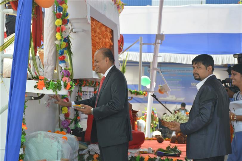 Dr. Ajay Kumar, Secretary, Defence (Production), at the launching ceremony of fifth Fast Patrol 
Vessel (FPV) built by GRSE, named 'Kanaklata Barua' at Rajabagan Dockyard unit of GRSE on August 10, 2019. 