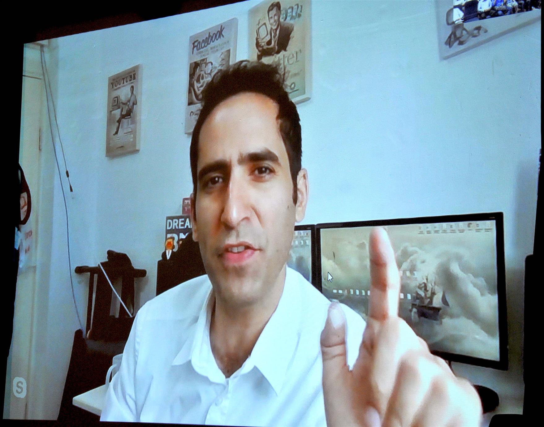 Mr. Memmy Bazilay, Internationally Acclaimed Cyber Security Expert, Israel given skype lecture from Israel on ‘Cyber Security’ to students at Nehru Science Centre, Worli, Mumbai on August 19, 2019.