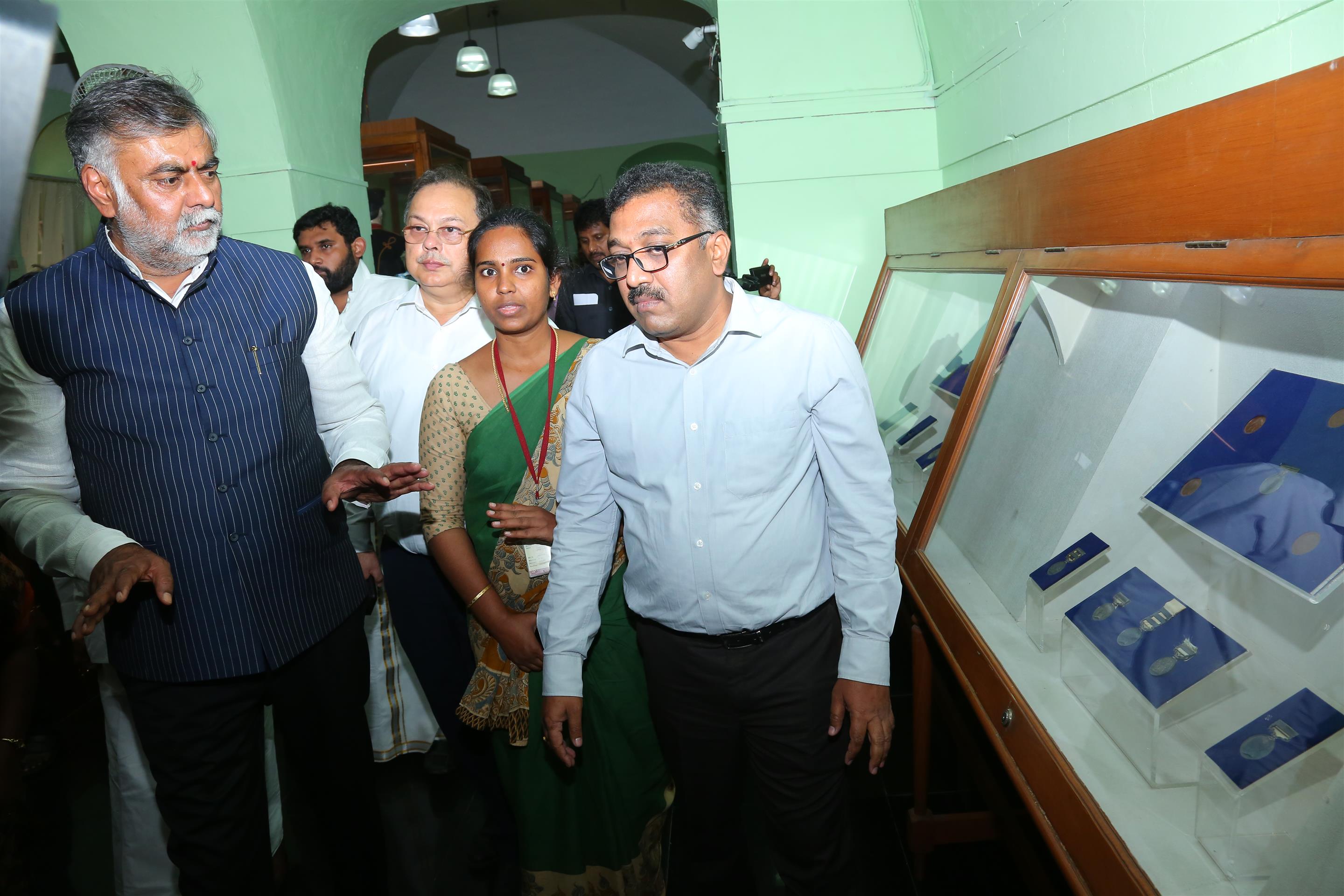 Shri Prahlad Singh Patel, Union Minister of State for Tourism and Culture (I/C) visiting the Fort St. George (Museum and Site of ASI) today in Chennai. (December 20, 2019)