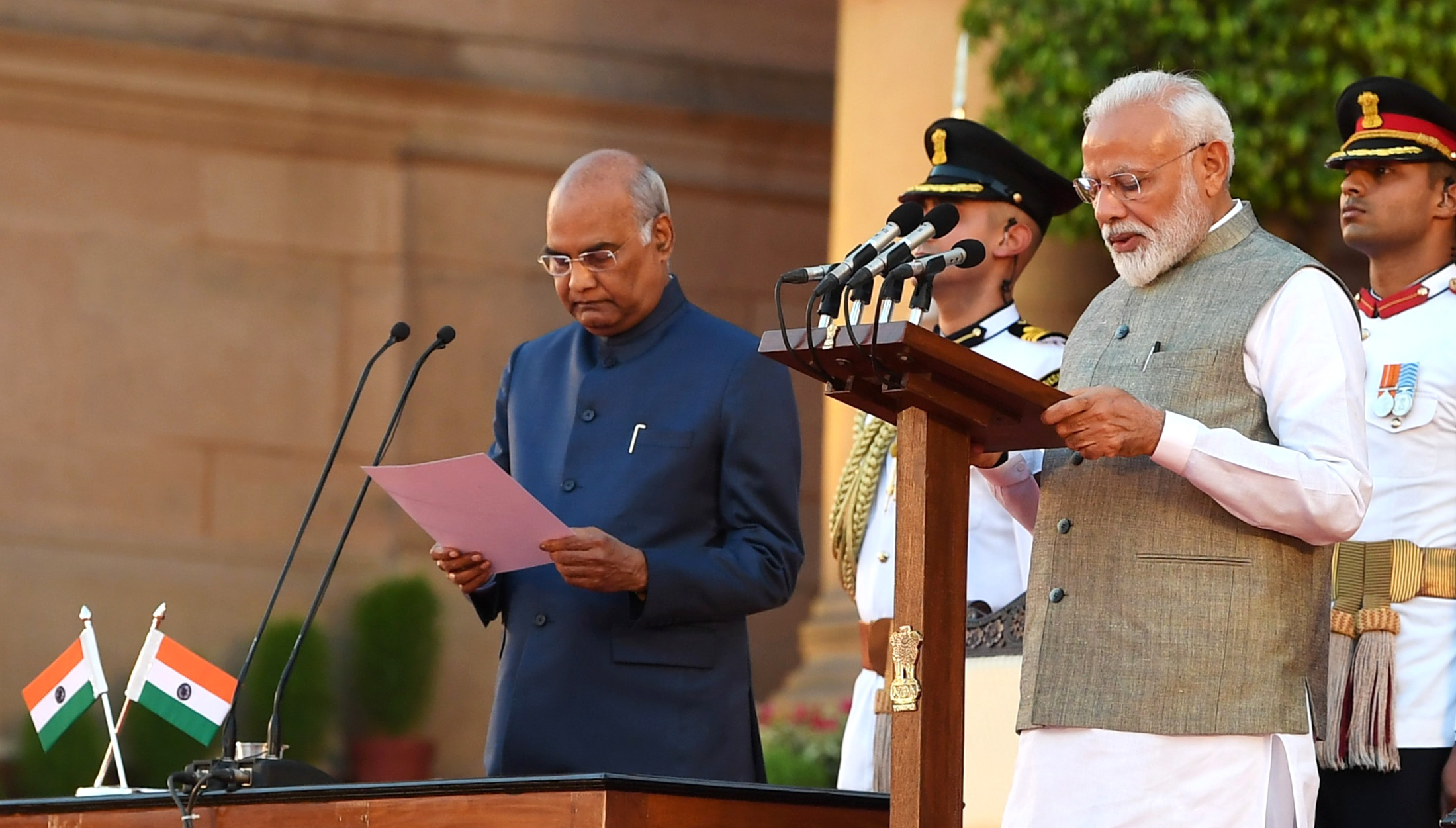 FileThe President, Shri Ram Nath Kovind administering the oath of