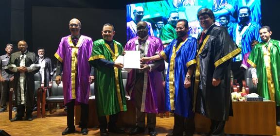 Union Minister of Minority Affairs, Shri Muktar Abbas Naqvi attended the 9th Convocation programme of Crescent Institute of Science and Technology at Vandalur, Chennai and distributed degree certificates