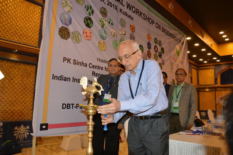 Professor M. S. Anath, Former Director, IIT Madras inaugurating the DBT National Workshop on Bioenergy (DNWB 2019) on 17.10.2019 in Kolkata.