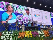 Union Finance Minister Smt. Nirmala Sitharaman addresses and interacts with tax officials at the programme in Chennai, Tamil Nadu. This is the sixth programme in a series of such events across the country.