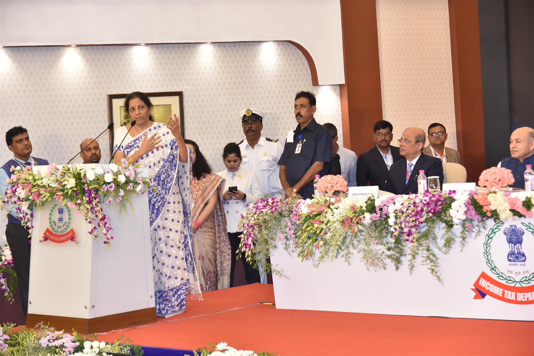 Union Finance Minister, Smt. Nirmala Sitharaman  speaking at the interractive session with officers of Department of Revenue in Kolkata on September 06, 2016.