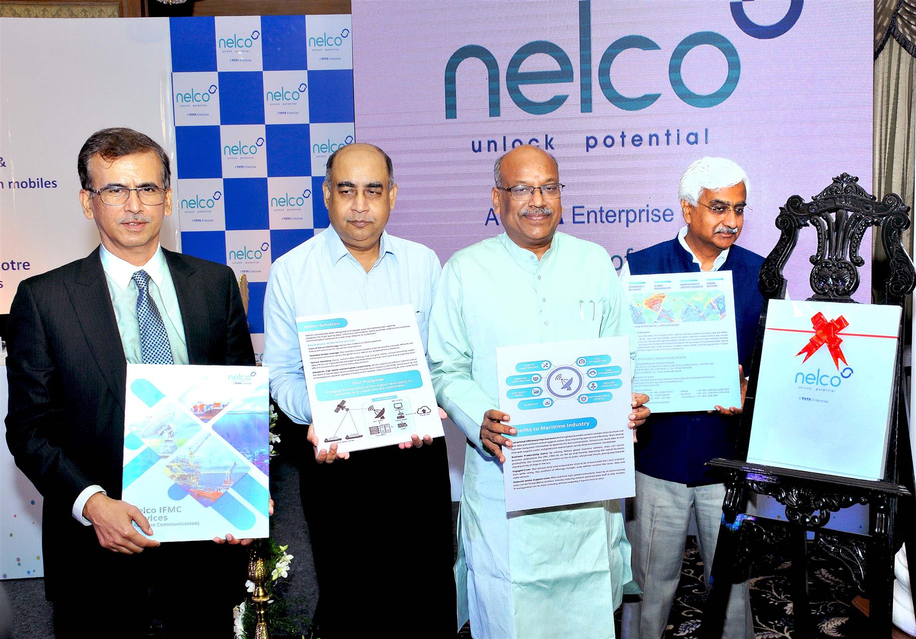 MoS for Communication Shri Sanjay Shamrao Dhotre released white paper of Nelco IFMC Services (Maritime Communication) at inauguration of  Maritime Telecommunication Service & Pilot Project in Maharashtra for Tracing stolen mobiles in Mumbai on September 13, 2019.