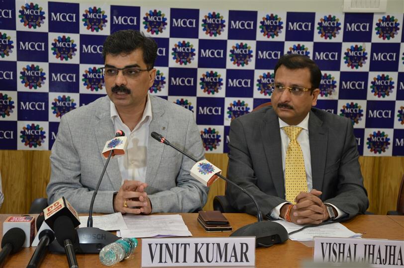 Chairman of Kolkata Port Trust Shri Vinit Kumar speaking in a special session on 'New Growth Dimension of Kolkata Port -- Challenges & Opportunities' on September 18, 2019, in a seminar organized by Merchants' Chamber of Commerce and Industry in the city.