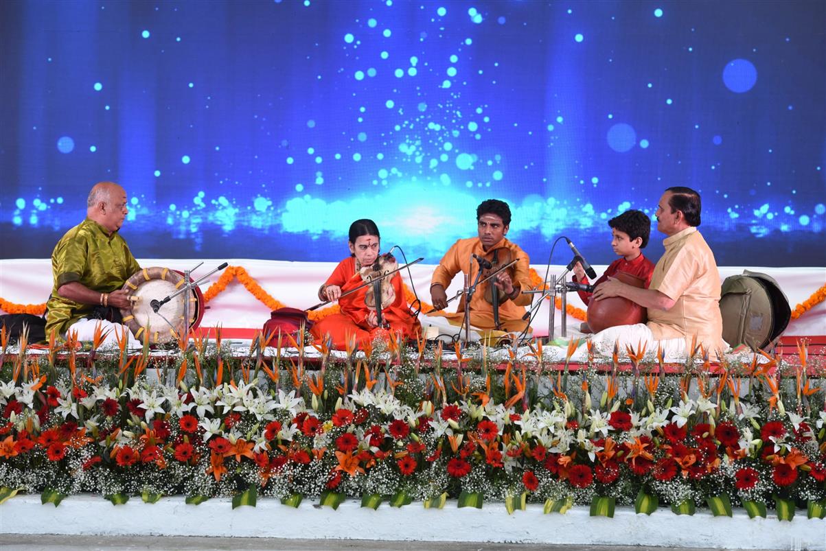 Artists performing during the cultural programs in the presence of the Vice President, Shri M Venkaiah Naidu, on the occasion of Pongal celebrations at the Raj Bhawan, Chennai, on 14 January, 2020.