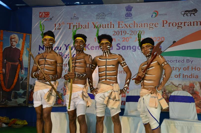 Moments of 12th Tribal Youth Exchange Programme, held at Kolkata on January 17, 2020 organized by Nehru Yuva Kendra Sangathan.