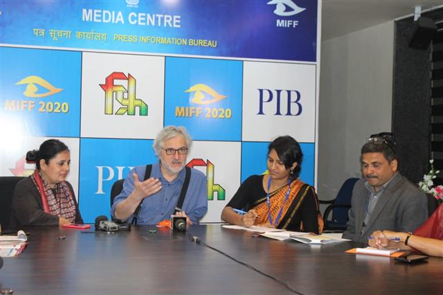 Oscar winning Dutch animator,  Michaël Dudok de Wit addressing mediapersons at a press conference on the sidelines of 16th Mumbai International Film Festival (MIFF) in Mumbai on 30.01.2020. 