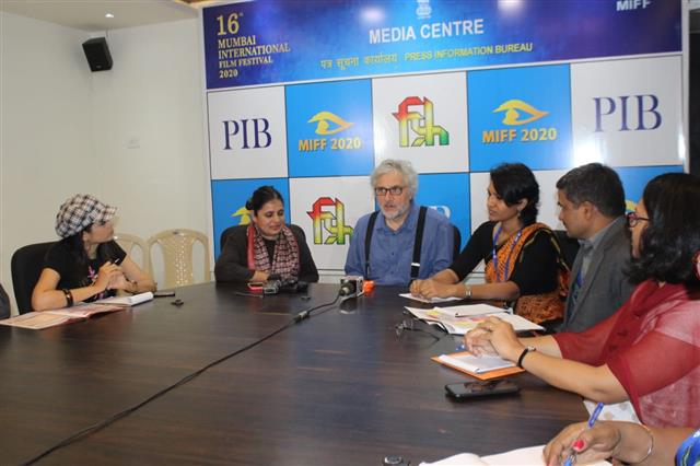 Oscar winning Dutch animator,  Michaël Dudok de Wit interacting with mediapersons at a press conference on the sidelines of  Mumbai International Film Festival (MIFF)- 2020 in Mumbai on 30.01.2020. 