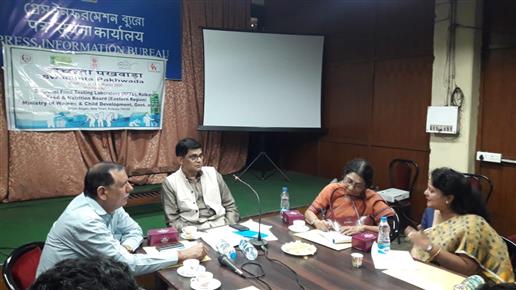 Shri Rabindranath Mishra, Director General (Eastern Zone), Press Information Bureau, Kolkata during an awareness session, ‘Orientation and Designing Plan of Action for hygiene, environmental sanitation and Nutrition’ and Swacchata Pakhwada 2020 programme organised by Food and Nutrition Board Eastern Region Kolkata, Ministry of Women and Child Development at Kolkata.