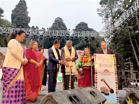 Rastriya sanskriti mahotsav 2021, Darjeeling, West Bengal was successfully inaugurated today by Tourism and cultural minister Mr. Praladh Singh Patil & Darjeeling Dist. MP Mr. Raju Bista with other dignitaries at Raj Bhawan compound. The festival is to celebrate India's diverse cultural heritage.
