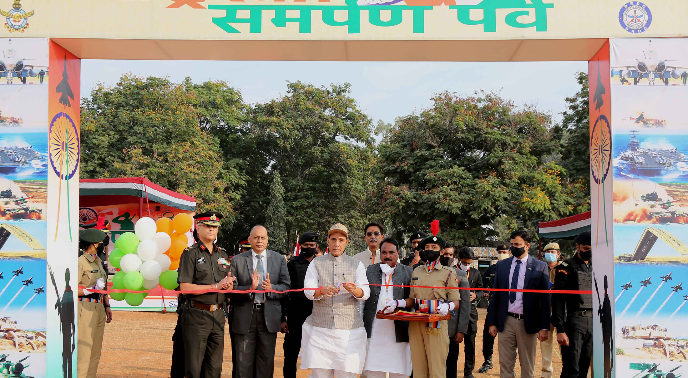 Defence Minister Rajnath Singh inaugurates three-day ‘Rashtra Raksha Samarpan Parv’ in Jhansi