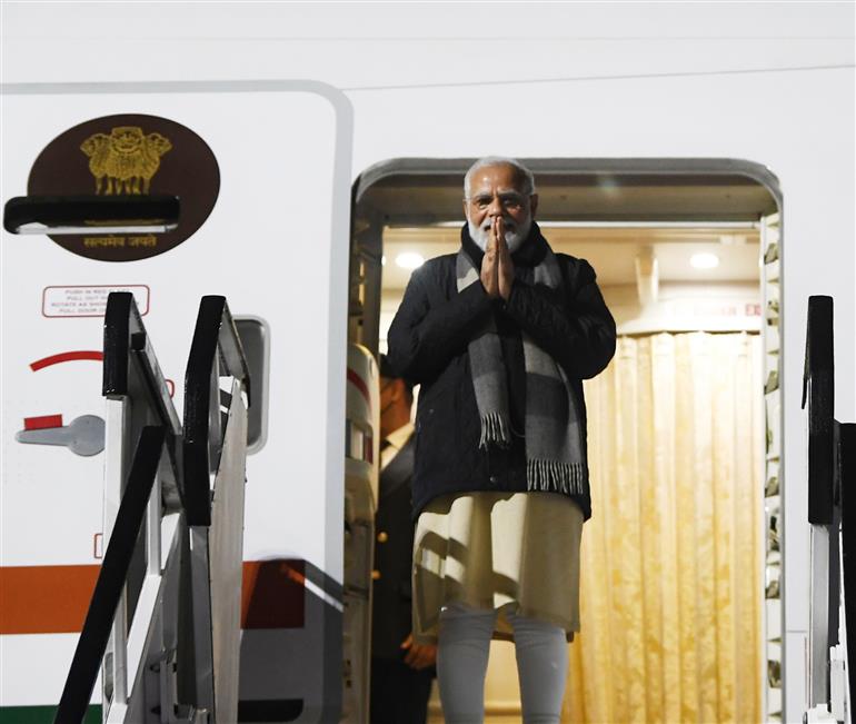 प्रधानमंत्री श्री नरेन्द्र मोदी 01 नवंबर, 2021 को ग्लासगो पहुंचे।:Prime Minister