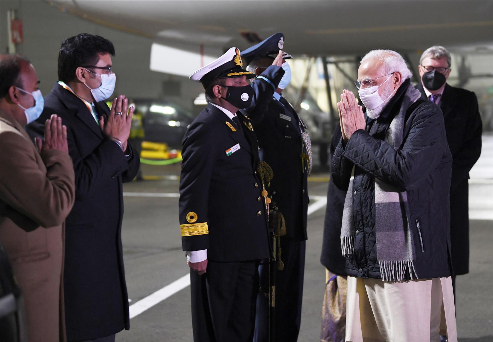 प्रधानमंत्री श्री नरेन्द्र मोदी 01 नवंबर, 2021 को ग्लासगो पहुंचे।:Prime Minister