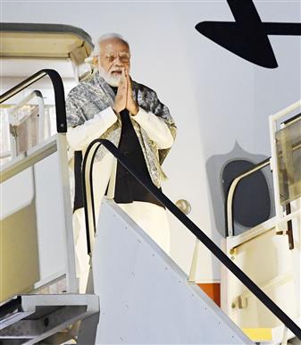 प्रधानमंत्री श्री नरेन्द्र मोदी 29 अक्टूबर, 2021 को 16वें जी-20 शिखर सम्मेलन में भाग लेने के लिए रोम पहुंचे।:Prime Minister