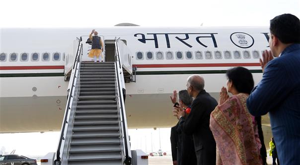 PM departs from Munich Airport for Abu Dhabi on June 28, 2022.