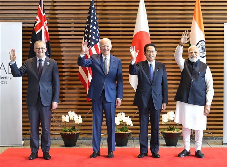 PM at the QUAD Leaders’ Family Photo, in Tokyo, Japan on May 24, 2022.