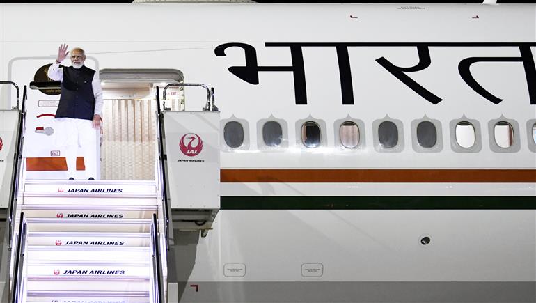 PM departs for New Delhi after completion of his Japan Tour from Tokyo on May 24, 2022.