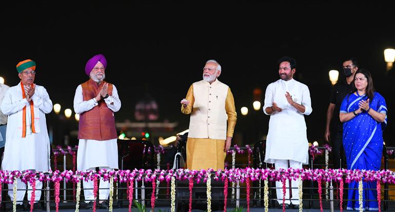 PM inaugurates the ‘Kartavya Path’, in New Delhi on September 08, 2022.